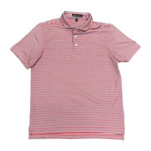 Southern Point Co Red/White/Blue Stripe Boys Performance Polo